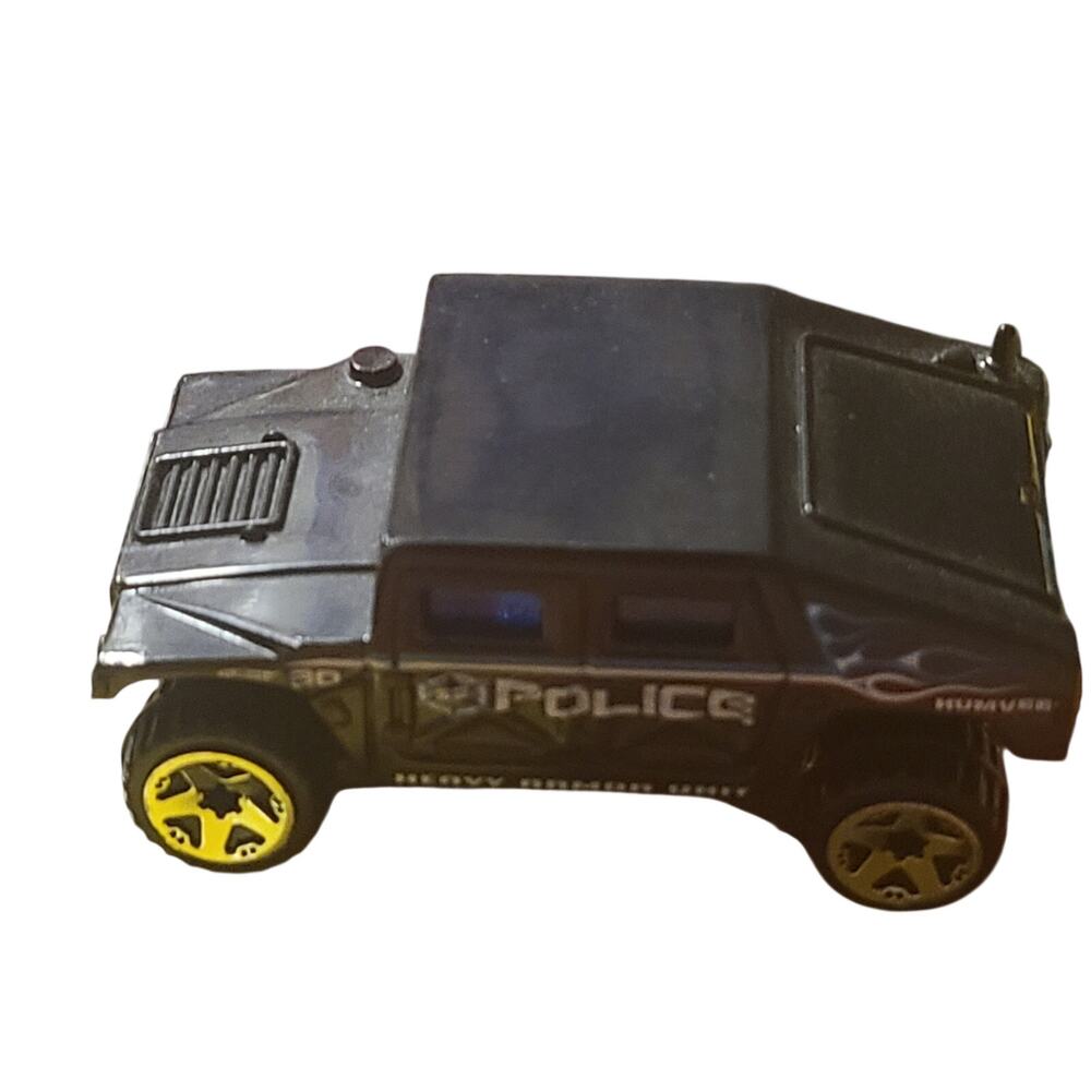 Mattel HOT WHEELS 2005 Black Police Heavy Armor Unit - Humvee General Corp 113